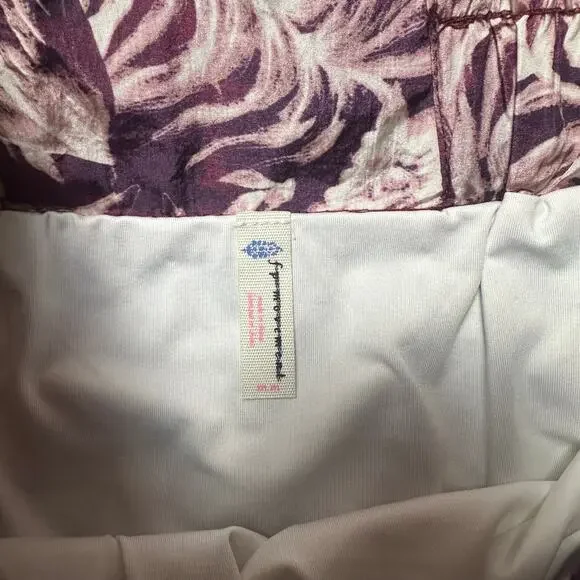 Free People Movement The Way Home Purple Floral Printed Shorts NEW - Picture 4 of 8